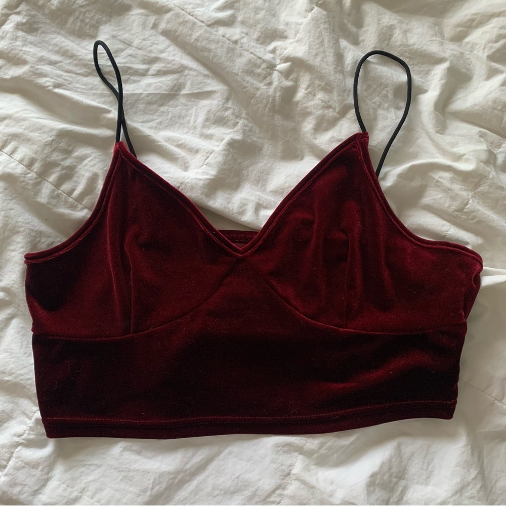 red crop top